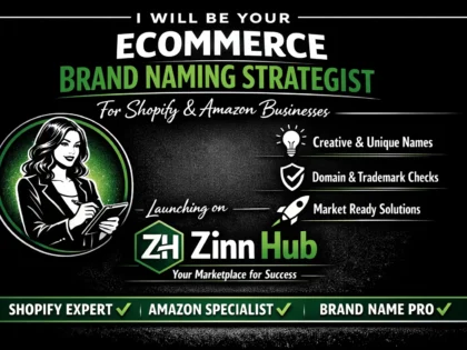 Be Your Ecommerce Brand Naming Strategist For Shopify Amazon Business Name