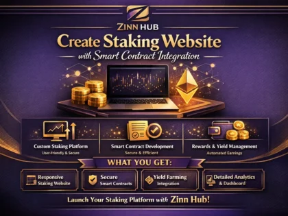 create staking website with smart contract integration