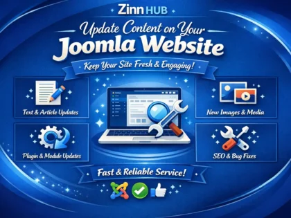 update content on your joomla website