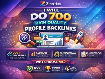 Do 700 High Quality Profile Backlinks