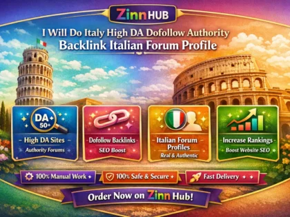 do italy high da dofollow authority backlink italian forum profile