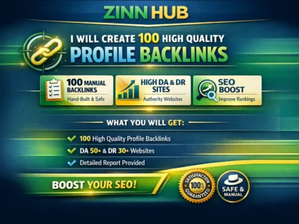 create 100 high quality profile backlinks