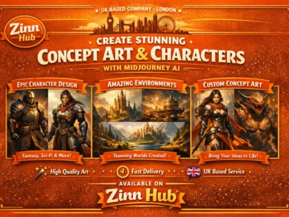 create stunning concept art and character with midjourney ai