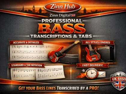 Create Professional Bass Transcriptions And Tabs In Any Style