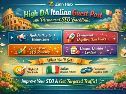 do high da italian guest post with permanent SEO backlinks