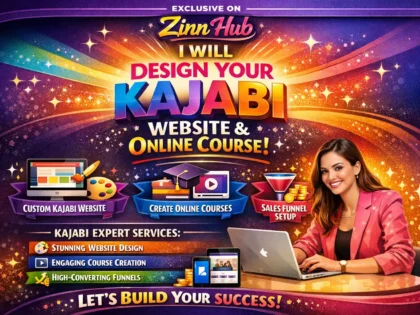 design your kajabi website create online course and be your kajabi funnel expert