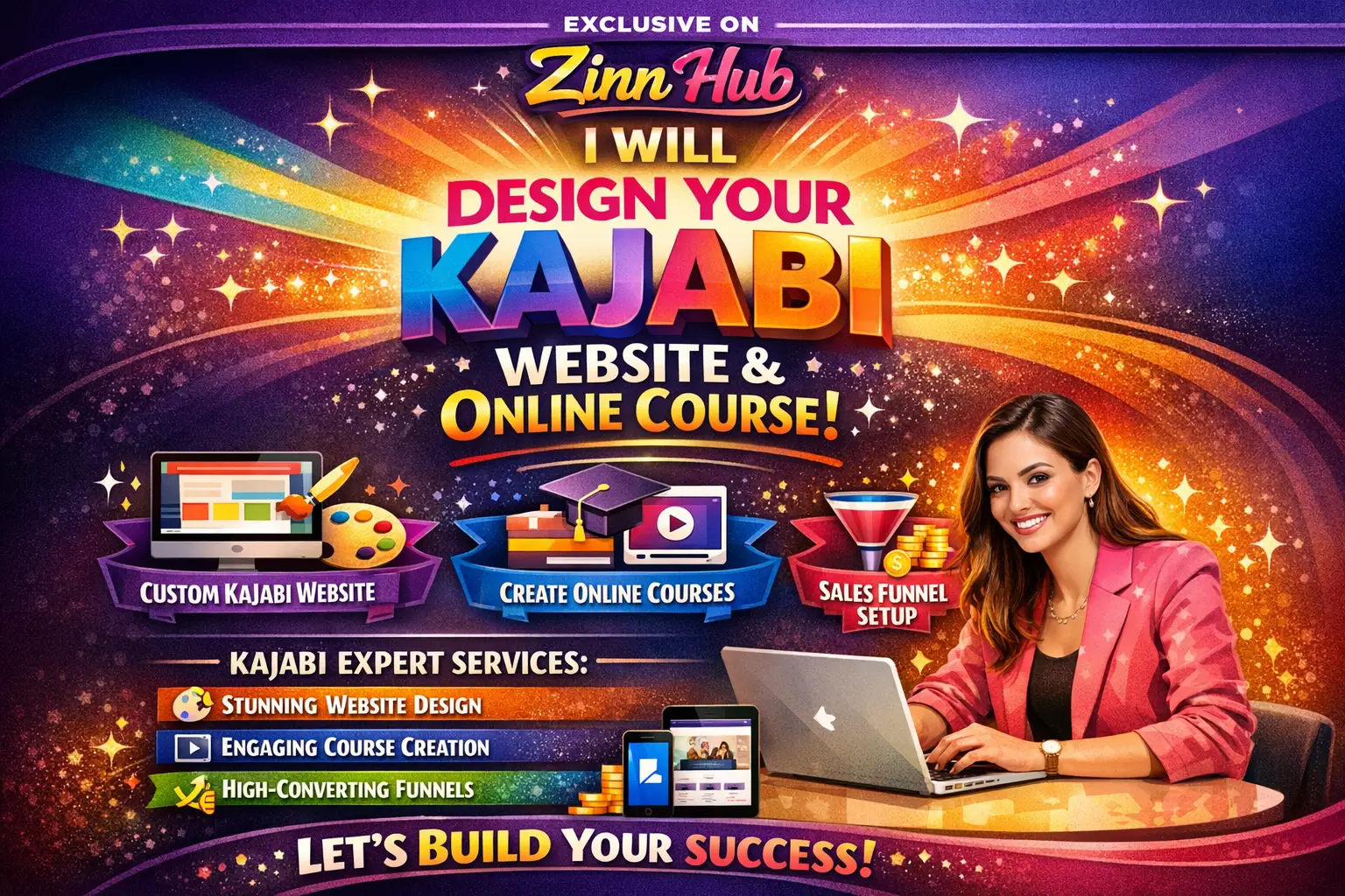 Design Your Kajabi Website Create Online Course And Be Your Kajabi Funnel Expert 1 Design Your Kajabi Website Create Online Course And Be Your Kajabi Funnel Expert