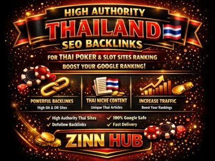 high authority thailand SEO backlink for thai poker
