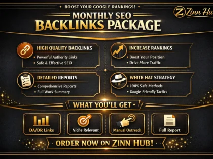 do monthly SEO backlinks service package for google rankings