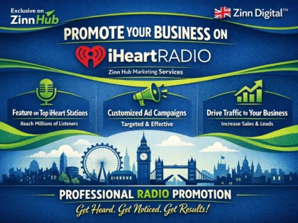 Promote your business on iHeart Radio - Zinn Hub marketing services