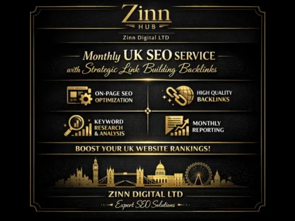 Monthly UK SEO Service with Strategic Link Building & Backlinks - Zinn Digital™