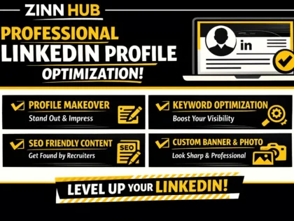do a professional personal linkedin profile optimization