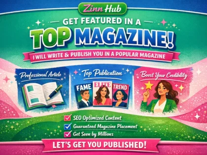 write and publish you in a popular magazine
