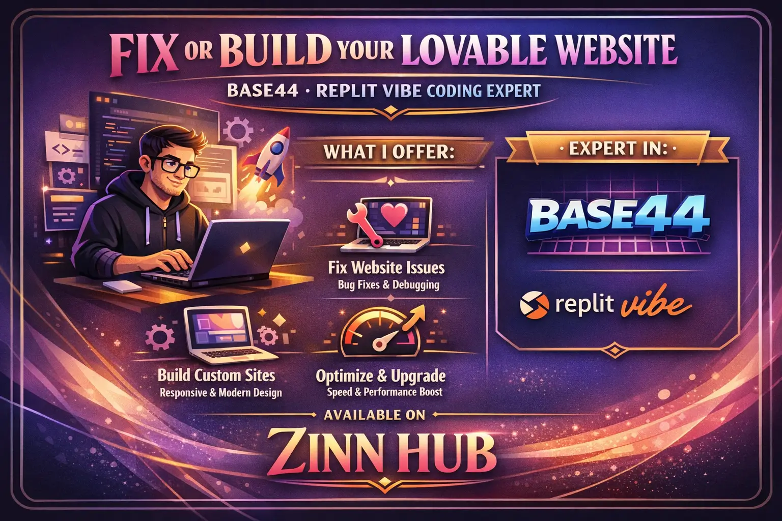 Fix Or Build Your Lovable Website Base44, Replit Vibe Coding Expert 1 Fix Or Build Your Lovable Website Base44