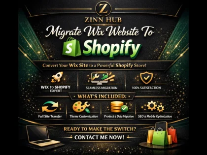 Migrate Wix Website To Shopify