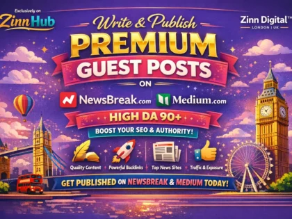 Write and publish premium guest posts on Newsbreak.com and Medium.com DA 90