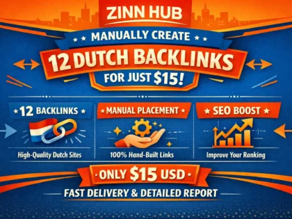 manually create 12 dutch backlinks for 15 dollar