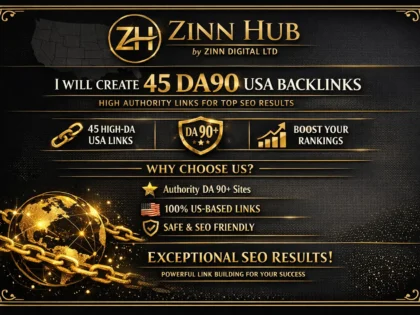 I Will Create 45 High-Quality Da90+ United States Backlinks For Exceptional Seo And Link Building Results