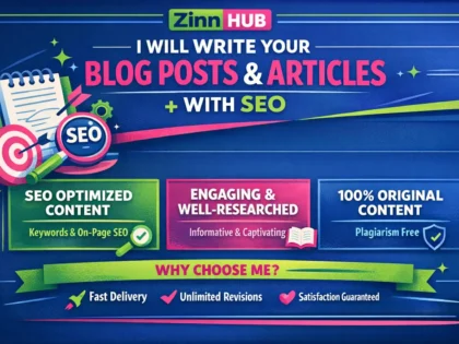 write your blog posts and articles with SEO
