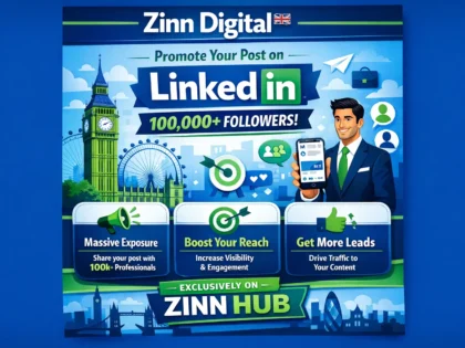 Share your post on LinkedIn social network where I have 100k member followers