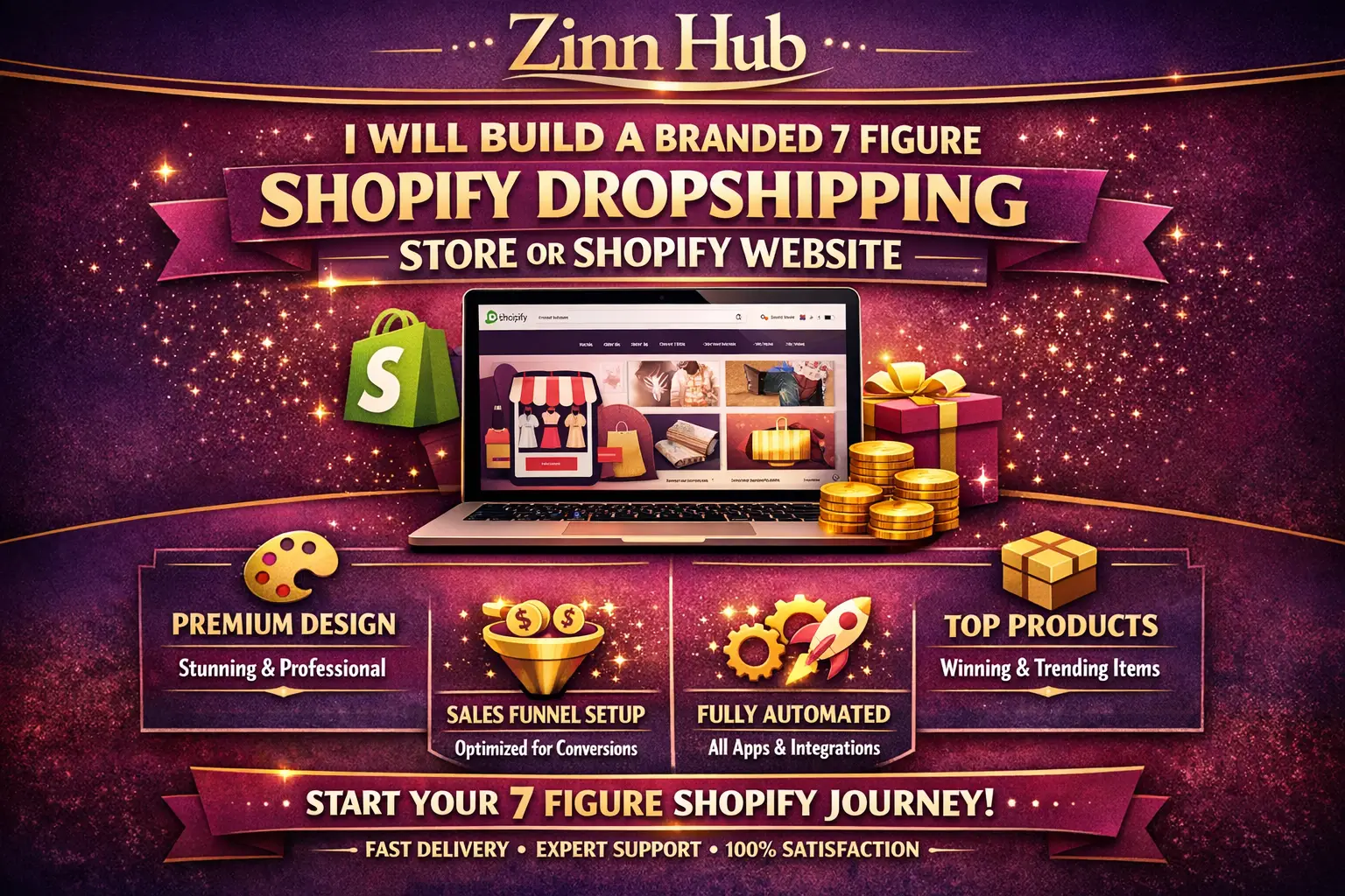 Build A Branded 7 Figure Shopify Dropshipping Store Or Shopify Website 1 Build A Branded 7 Figure Shopify Dropshipping Store Or Shopify Website