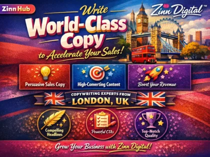 Write world-class copy to accelerate your sales with Zinn Digital ™