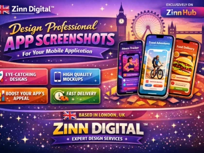 Design professional app screenshots for your mobile application