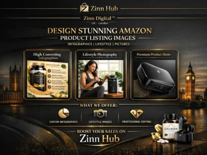 design stunning amazon product listing images infographic lifestyle pictures