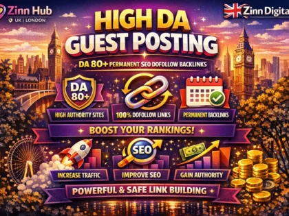 High DA Guest Posting DA 80+ Permanent SEO Dofollow Backlinks Service