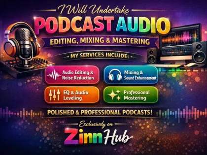 undertake podcast audio editing