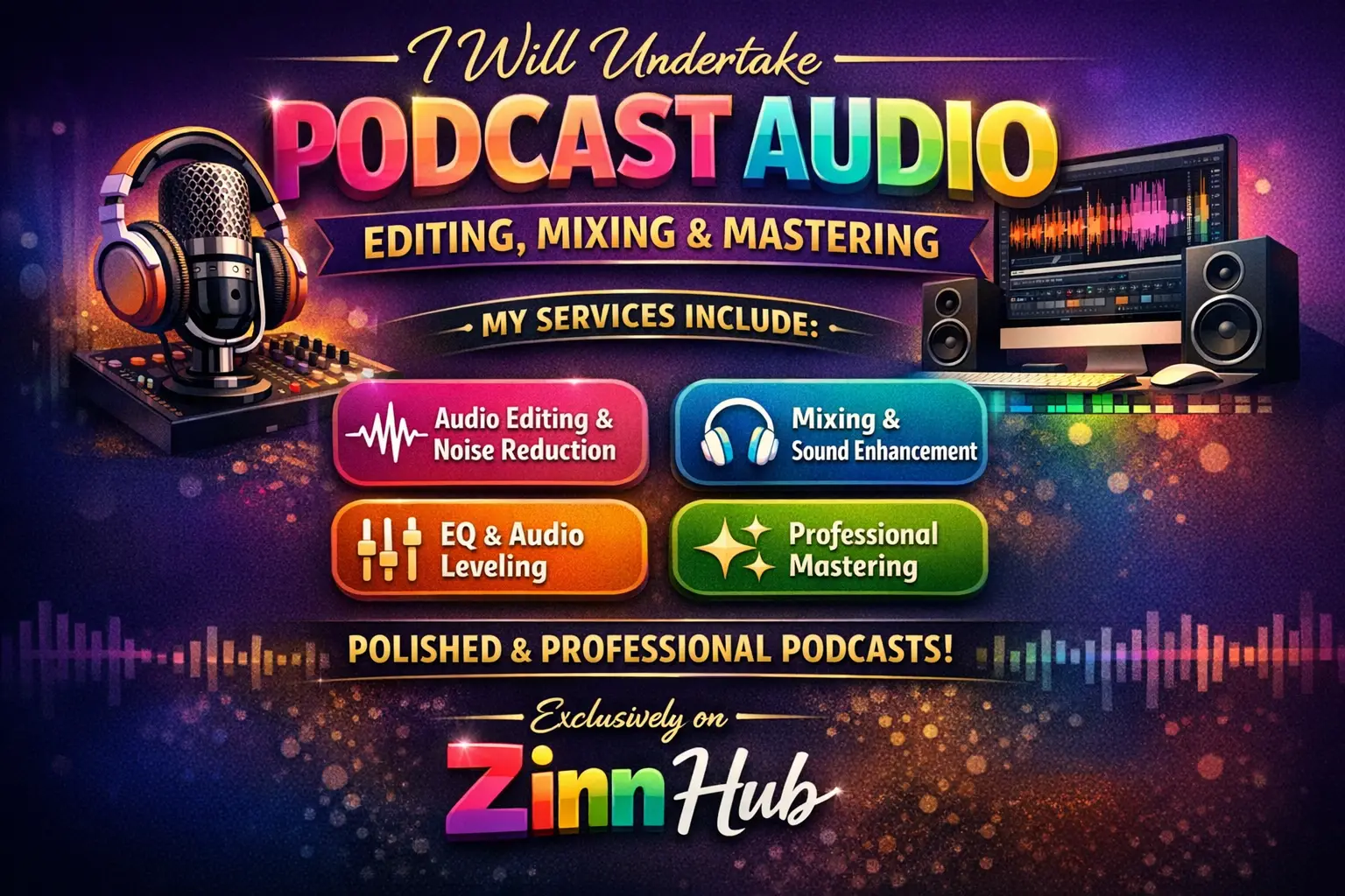 Undertake Podcast Audio Editing, Mixing And Mastering 1 Undertake Podcast Audio Editing