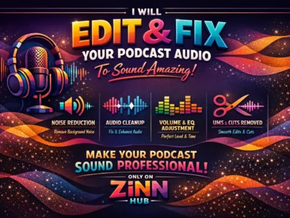 Edit Or Fix To Make Your Audio Podcast Sound Amazing