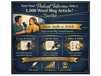 turn a podcast interview into a 1