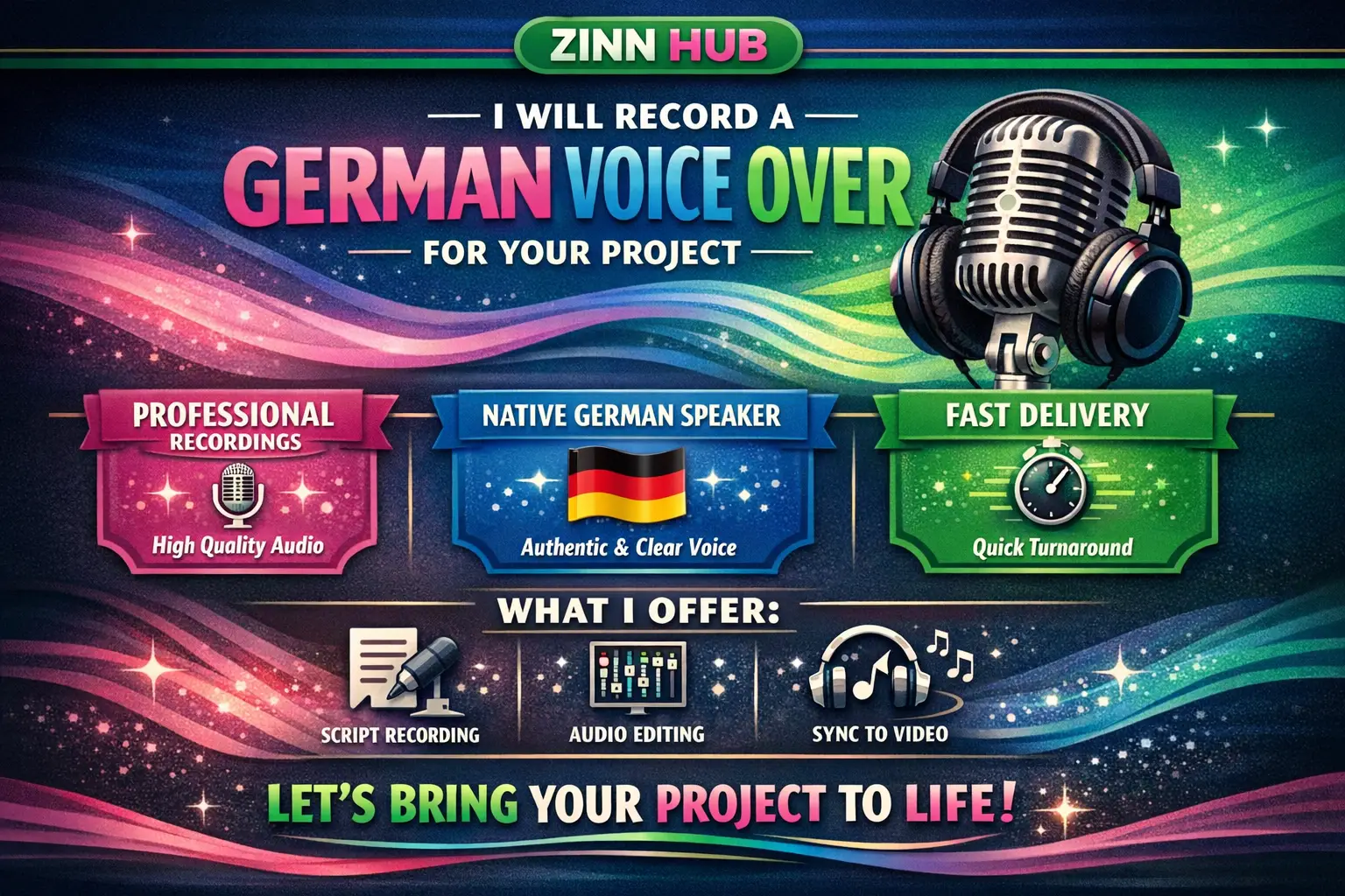 Record A German Voice Over For Your Project 1 Record A German Voice Over For Your Project