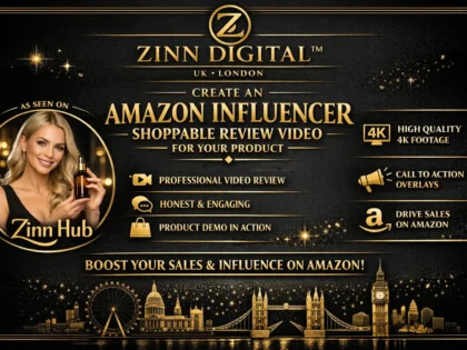 create an amazon influencer shoppable review video for your product