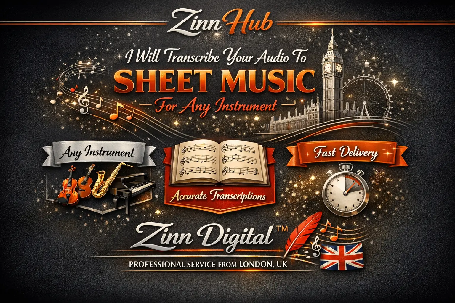 I'Ll Transcribe Your Audio File To Sheet Music For Any Instrument 1 I'Ll Transcribe Your Audio File To Sheet Music For Any Instrument