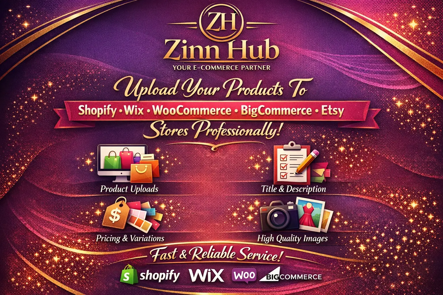 Upload Products To Your Shopify, Wix, Woocommerce, Bigcommerce, Etsy Store 1 Upload Products To Your Shopify