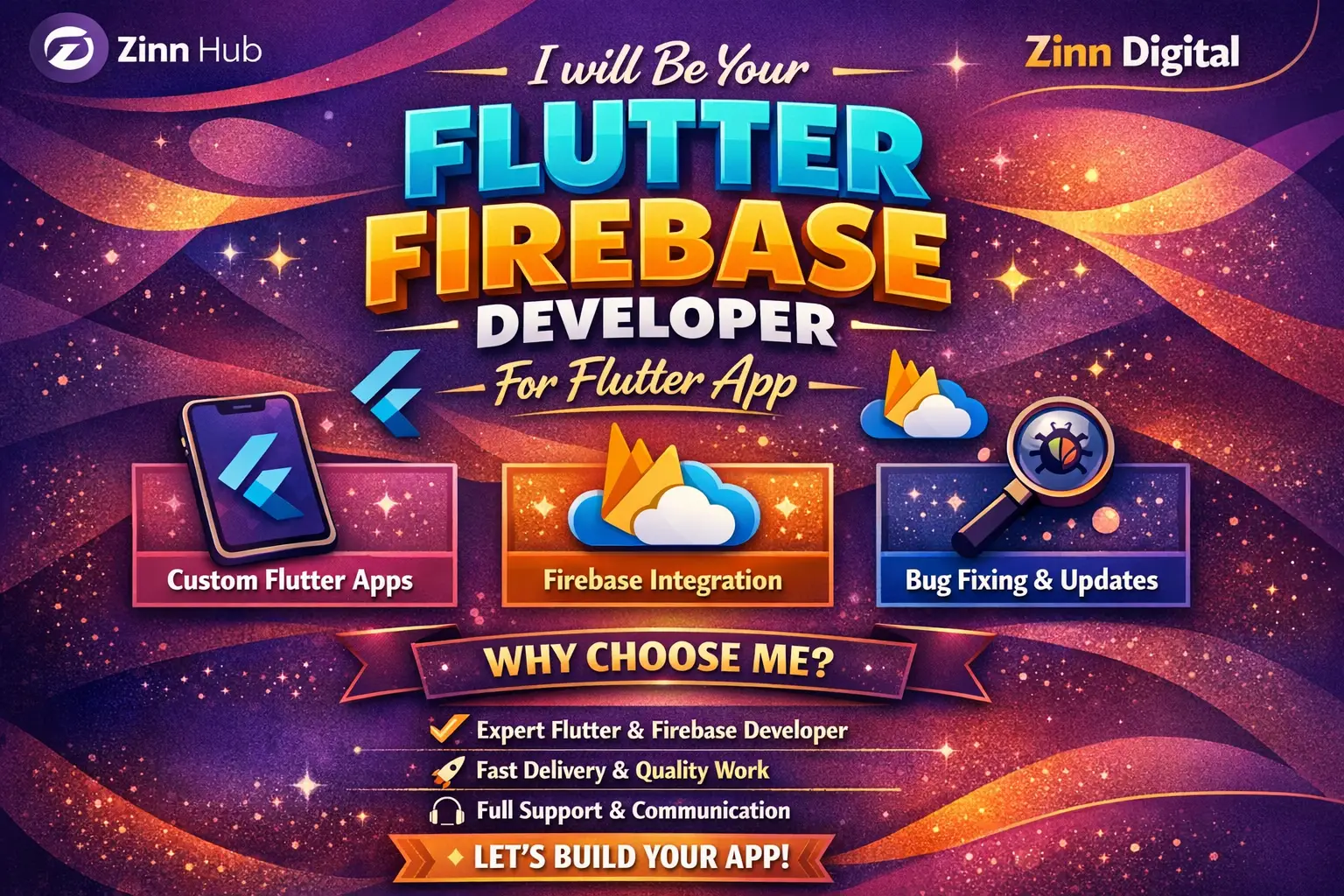Be Your Flutter Firebase Developer For Flutter App - Zinn Digital ™ 1 Be Your Flutter Firebase Developer For Flutter App - Zinn Digital ™