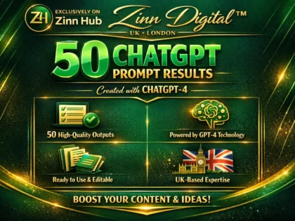 provide 50 chat gpt prompt result using chatgpt 4