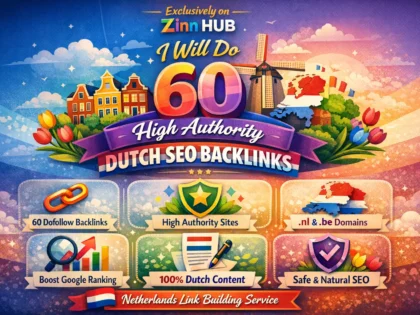 do 60 high authority dutch link building seo nl backlinks netherlands site