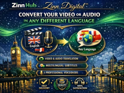 convert your video or audio file in any different language