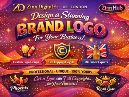 Design a brand logo for your business with copyrights