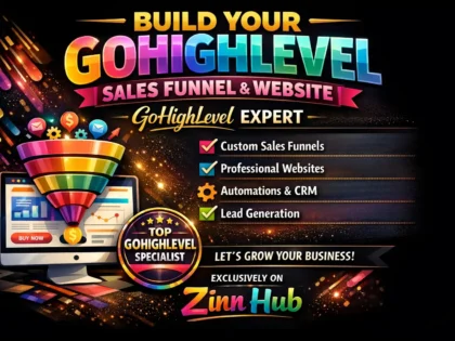 Build Your Gohighlevel Sales Funnel And Website Gohighlevel Expert