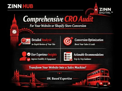 Comprehensive CRO audit for your website or Shopify store conversion