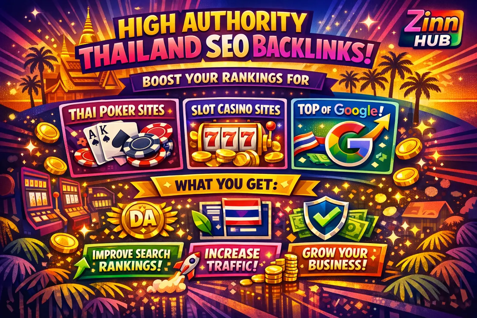High Authority Thailand Seo Backlink For Thai Poker, Slot Sites Google Ranking 1 High Authority Thailand Seo Backlink For Thai Poker