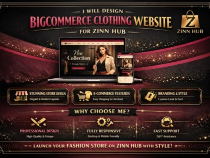 design bigcommerce clothing website or store