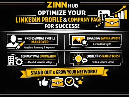 optimize linkedin profile and company page for success