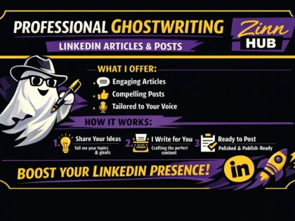 ghostwrite your linkedin article or post