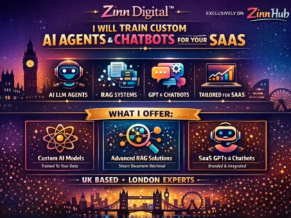 Train custom AI LLM agents, RAGs, chatbots, GPTs for SaaS