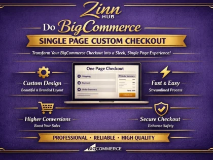 do bigcommerce single page custom checkout